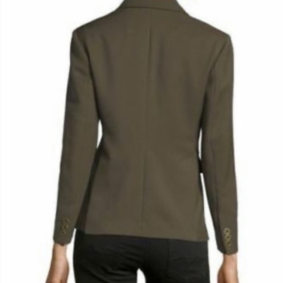 Theory Green Lackman Blazer Size 4 - Picture 3 of 10